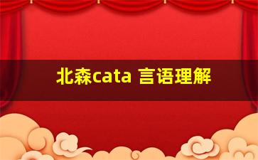 北森cata 言语理解